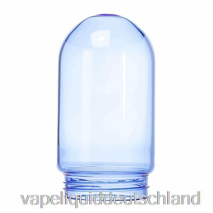 Stundenglas, Farbige Glaskugeln, Blaue Vape-Flüssigkeit